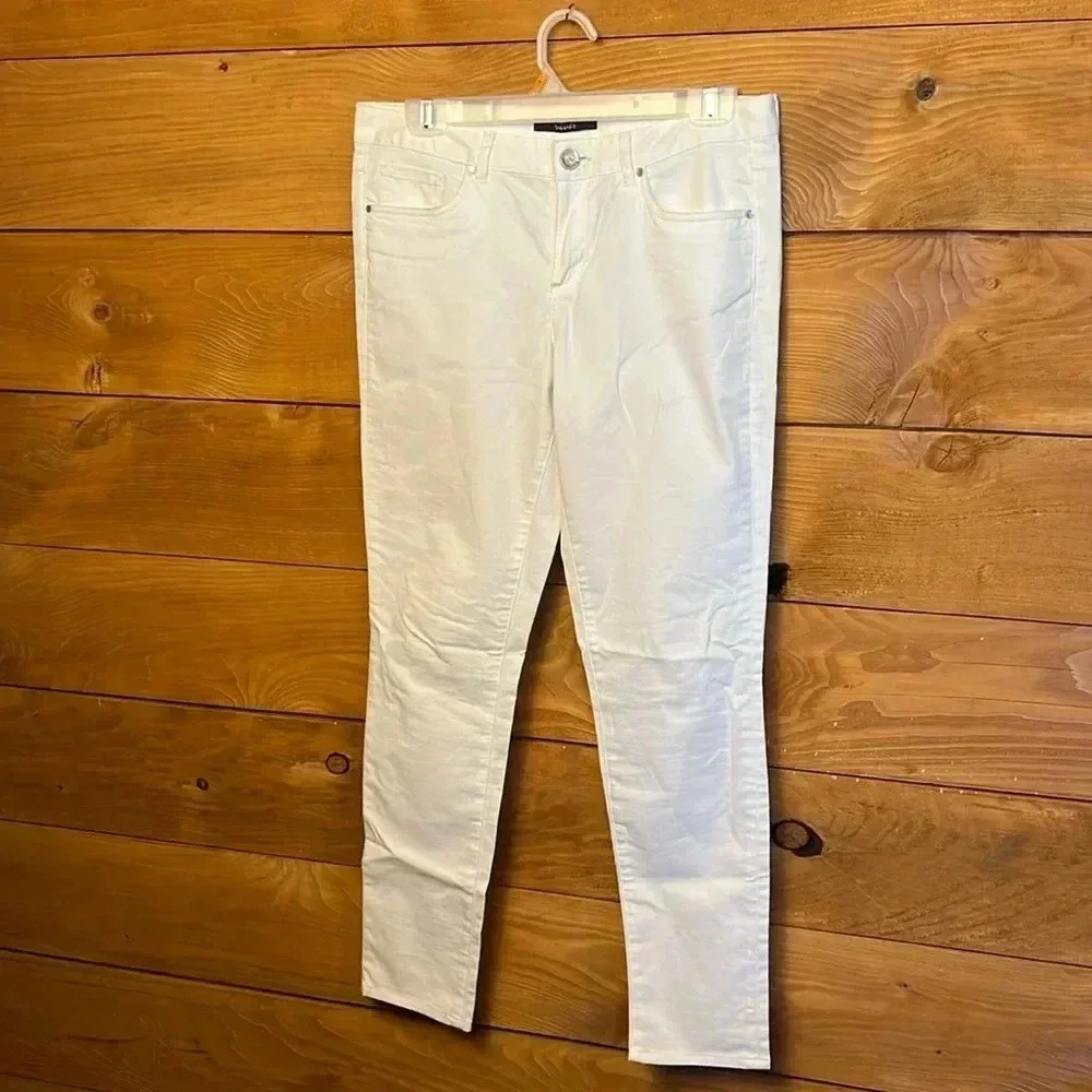 Tahari‎ Arlene Pant Womens Joey White 6 casual Business casual office party Boho